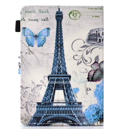 For 7 inch Universal Colored Drawing Stitching Leather Tablet Case(Iron Tower) - 7 inch by buy2fix | Online Shopping UK | buy2fix