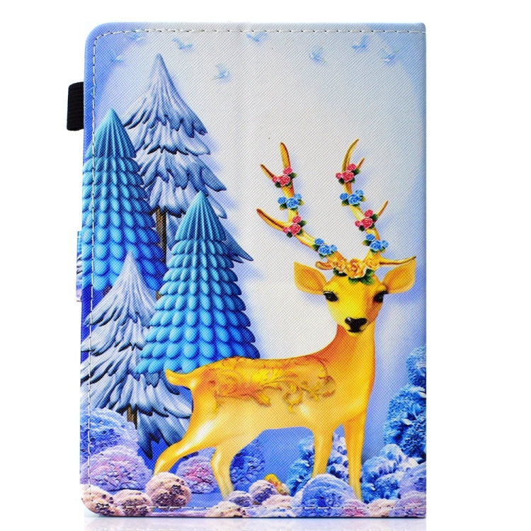 For 7 inch Universal Colored Drawing Stitching Leather Tablet Case(Sika Deer) - 7 inch by buy2fix | Online Shopping UK | buy2fix