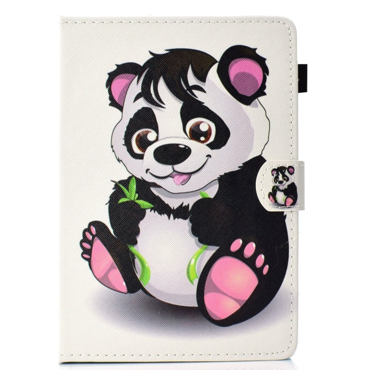 For 8 inch Universal Colored Drawing Stitching Leather Tablet Case(Panda) - 8 inch by buy2fix | Online Shopping UK | buy2fix