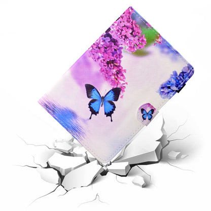 For 10 inch Universal Colored Drawing Stitching Leather Tablet Case(Butterfly) - 10 - 11 inch by buy2fix | Online Shopping UK | buy2fix