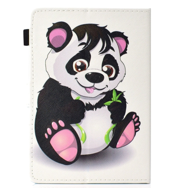 For 10 inch Universal Colored Drawing Stitching Leather Tablet Case(Panda) - 10 - 11 inch by buy2fix | Online Shopping UK | buy2fix