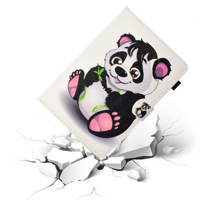 For 10 inch Universal Colored Drawing Stitching Leather Tablet Case(Panda) - 10 - 11 inch by buy2fix | Online Shopping UK | buy2fix
