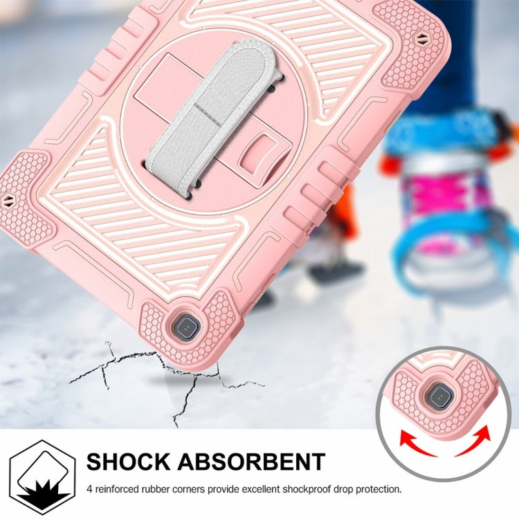 For Honor Pad X8 360 Degree Rotation PC Contrast Silicone Tablet Case(Rose Gold) - Honor by buy2fix | Online Shopping UK | buy2fix