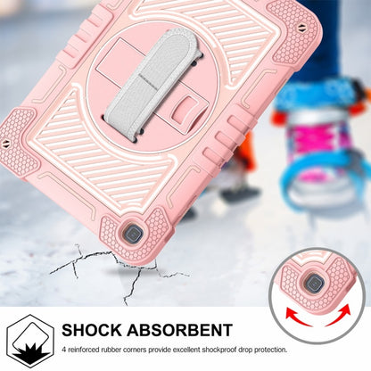 For Honor Pad X8 360 Degree Rotation PC Contrast Silicone Tablet Case(Rose Gold) - Honor by buy2fix | Online Shopping UK | buy2fix