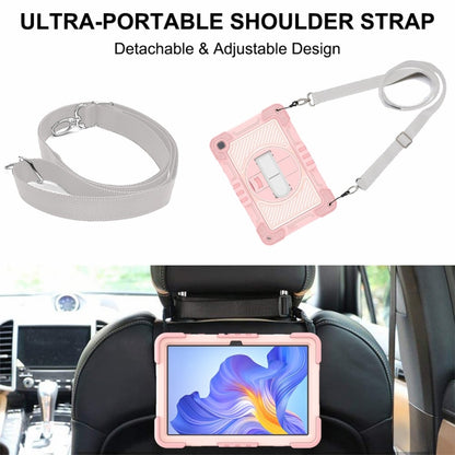 For Honor Pad X8 360 Degree Rotation PC Contrast Silicone Tablet Case(Rose Gold) - Honor by buy2fix | Online Shopping UK | buy2fix
