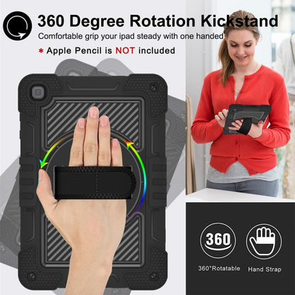 For Honor Pad X8 360 Degree Rotation PC Contrast Silicone Tablet Case(Black) - Honor by buy2fix | Online Shopping UK | buy2fix