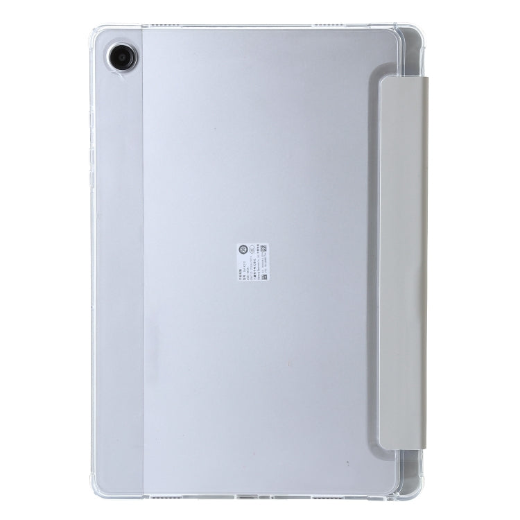 For Samsung Galaxy Tab A9+ Clear Acrylic Deformation Leather Tablet Case(Grey) - Galaxy Tab A9+ by buy2fix | Online Shopping UK | buy2fix