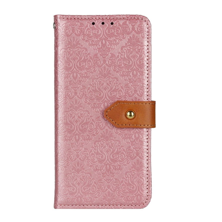 For Google Pixel 9 European Floral Embossed Leather Phone Case(Pink) - Google Cases by buy2fix | Online Shopping UK | buy2fix