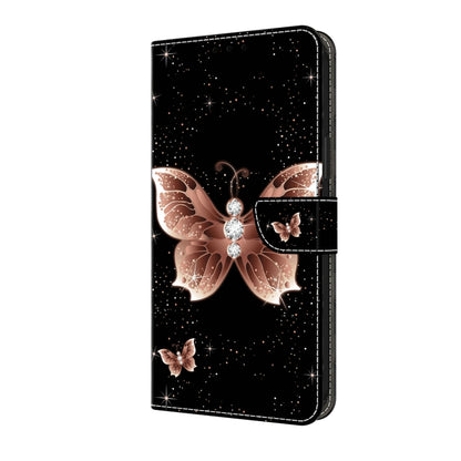 For Motorola Moto G24 Crystal 3D Shockproof Protective Leather Phone Case(Pink Diamond Butterfly) by buy2fix