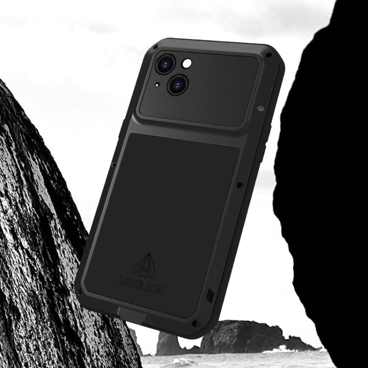 For iPhone 15 Plus LOVE MEI Metal Shockproof Life Waterproof Dustproof Phone Case(White) - iPhone 15 Plus Cases by LOVE MEI | Online Shopping UK | buy2fix