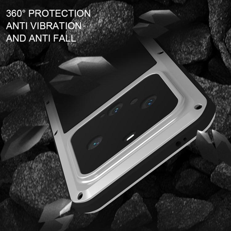 For Huawei Mate 60 Pro / 60 Pro+ LOVE MEI Metal Shockproof Life Waterproof Dustproof Phone Case(Silver) - Huawei Cases by LOVE MEI | Online Shopping UK | buy2fix