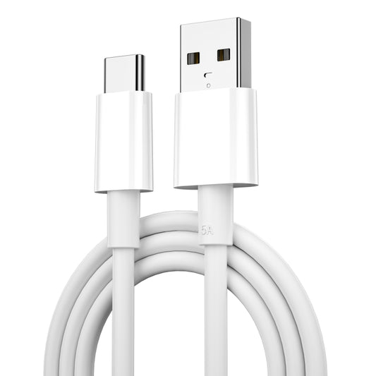 WIWU Wi-C007 5A USB to USB-C / Type-C Fast Charging Data Cable, Length: 1.2m(White) - USB-C & Type-C Cable by WIWU | Online Shopping UK | buy2fix