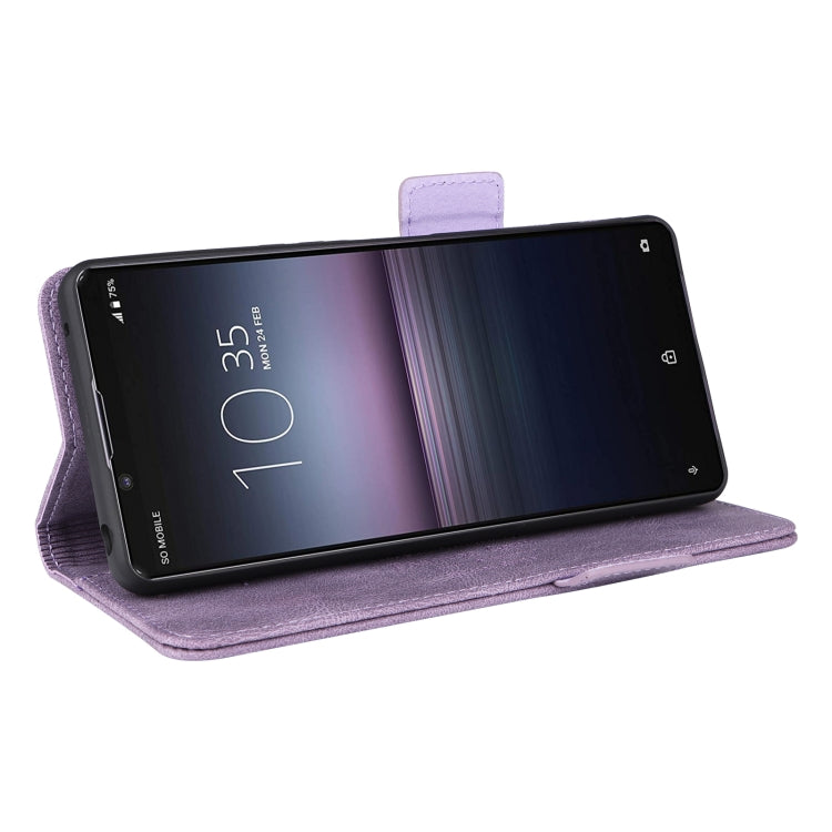 For Sony Xperia 1 VI 2024 Magnetic Clasp Leather Phone Case(Purple) - Sony Cases by buy2fix | Online Shopping UK | buy2fix