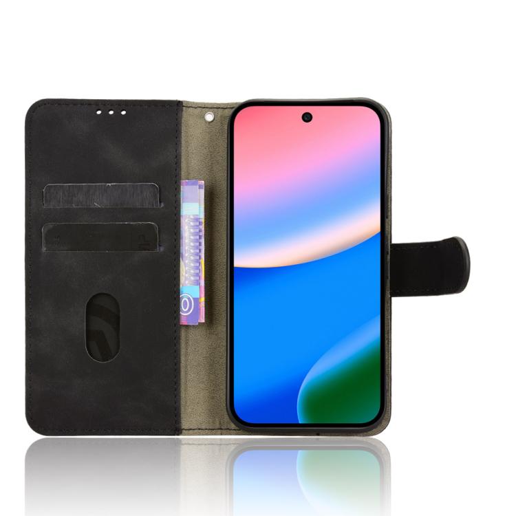 For Google Pixel 10 5G / 10 Pro 5G Skin Feel Magnetic Flip Leather Phone Case(Black) - Google Cases by buy2fix | Online Shopping UK | buy2fix
