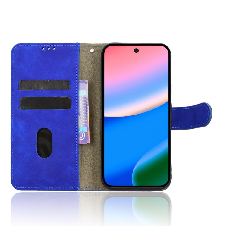 For Google Pixel 10 5G / 10 Pro 5G Skin Feel Magnetic Flip Leather Phone Case(Blue) - Google Cases by buy2fix | Online Shopping UK | buy2fix