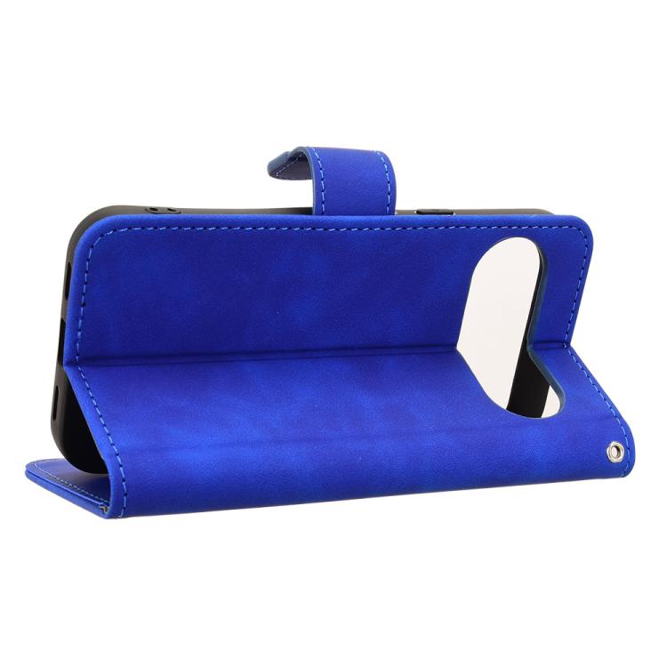 For Google Pixel 10 5G / 10 Pro 5G Skin Feel Magnetic Flip Leather Phone Case(Blue) - Google Cases by buy2fix | Online Shopping UK | buy2fix