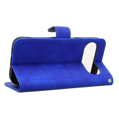 For Google Pixel 10 5G / 10 Pro 5G Skin Feel Magnetic Flip Leather Phone Case(Blue) - Google Cases by buy2fix | Online Shopping UK | buy2fix