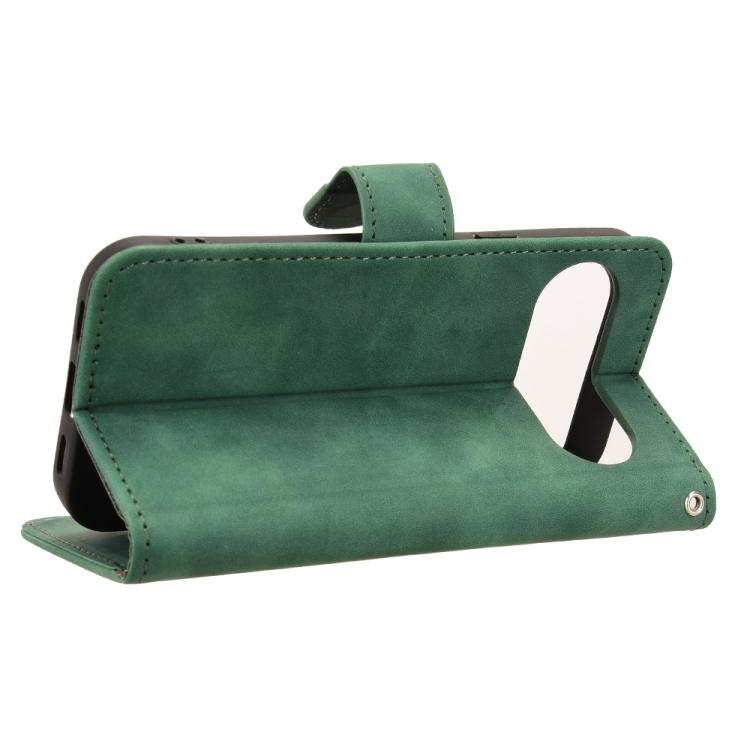 For Google Pixel 10 5G / 10 Pro 5G Skin Feel Magnetic Flip Leather Phone Case(Green) - Google Cases by buy2fix | Online Shopping UK | buy2fix