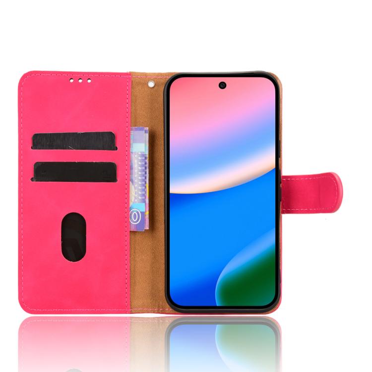 For Google Pixel 10 5G / 10 Pro 5G Skin Feel Magnetic Flip Leather Phone Case(Rose Red) - Google Cases by buy2fix | Online Shopping UK | buy2fix