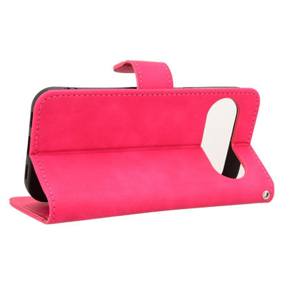 For Google Pixel 10 5G / 10 Pro 5G Skin Feel Magnetic Flip Leather Phone Case(Rose Red) - Google Cases by buy2fix | Online Shopping UK | buy2fix
