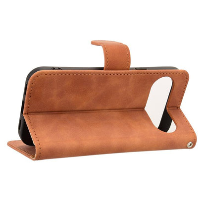 For Google Pixel 10 5G / 10 Pro 5G Skin Feel Magnetic Flip Leather Phone Case(Brown) - Google Cases by buy2fix | Online Shopping UK | buy2fix