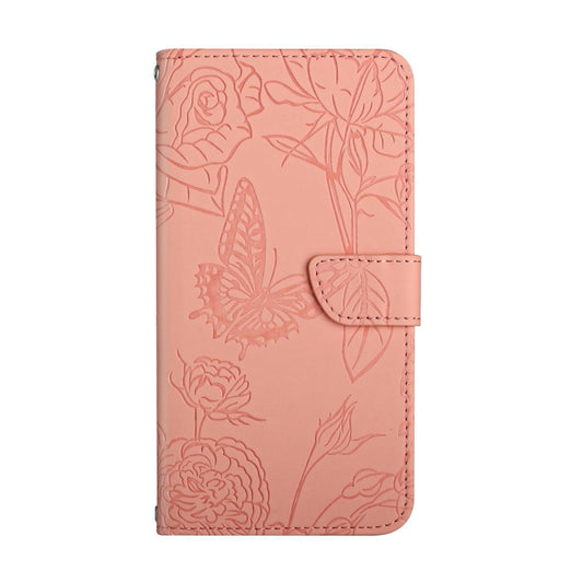 For Google Pixel 9 Skin Feel Butterfly Embossed Flip Leather Phone Case(Pink) by buy2fix