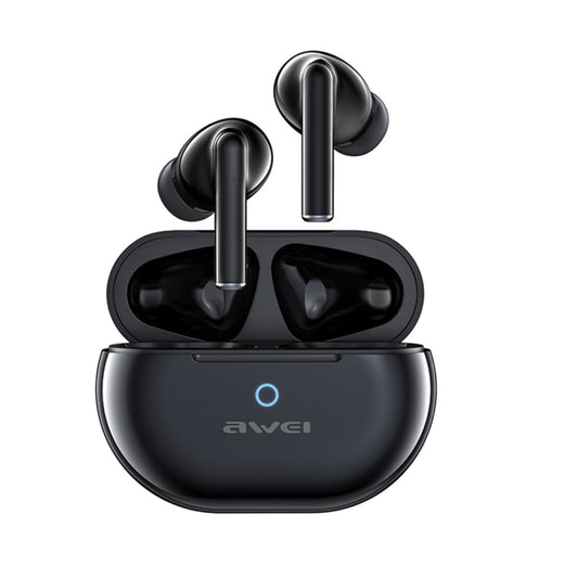 awei T61 Noise Reduction Dual Mic TWS Bluetooth Earbuds(Black) - TWS Earphone by awei | Online Shopping UK | buy2fix