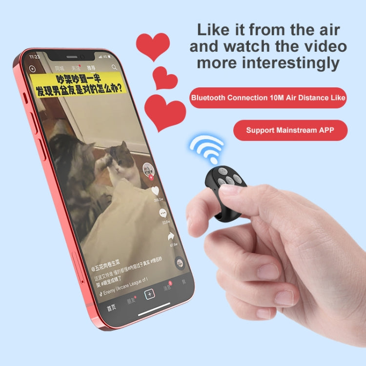 JX-05 5-button Bluetooth Remote Control Cellphone Smart Ring Remote Control(White) - Phone Remote Control by buy2fix | Online Shopping UK | buy2fix