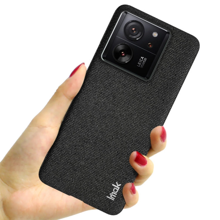 For Xiaomi 13T 5G / 13T Pro 5G imak Ruiyi Series Cloth Texture PU + PC Phone Case(Black) - Xiaomi Cases by imak | Online Shopping UK | buy2fix