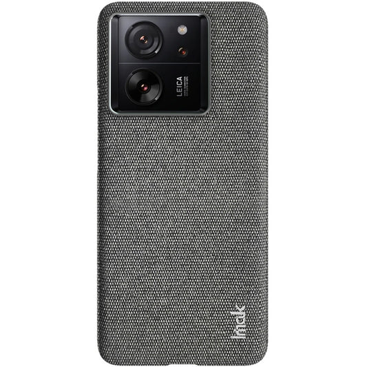 For Xiaomi 13T 5G / 13T Pro 5G imak Ruiyi Series Cloth Texture PU + PC Phone Case(Dark Grey) by imak