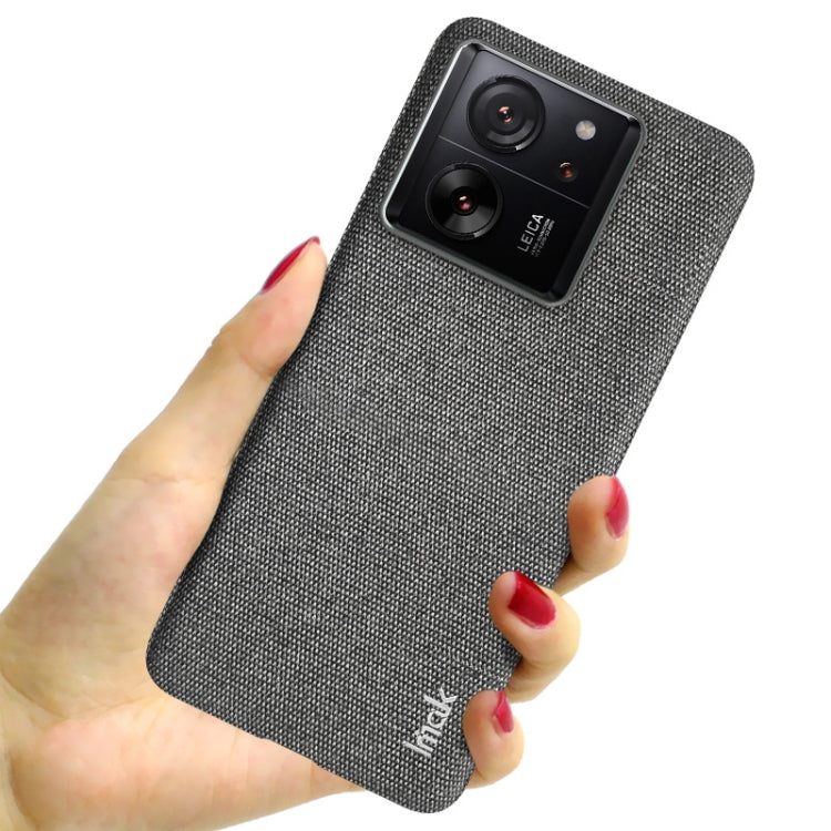 For Xiaomi 13T 5G / 13T Pro 5G imak Ruiyi Series Cloth Texture PU + PC Phone Case(Dark Grey) - Xiaomi Cases by imak | Online Shopping UK | buy2fix