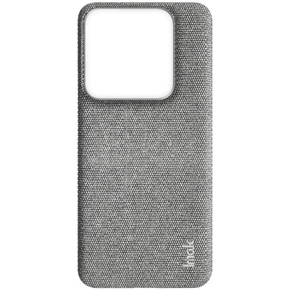 For Xiaomi 14 Pro 5G imak Ruiyi Series Cloth Texture PU + PC Phone Case(Light Grey) - 14 Pro Cases by imak | Online Shopping UK | buy2fix