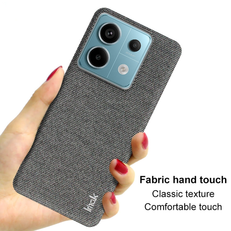 For Xiaomi Redmi Note 13 Pro 5G imak Ruiyi Series Cloth Texture PU + PC Phone Case(Black) - Note 13 Pro Cases by imak | Online Shopping UK | buy2fix