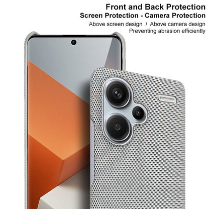 For Xiaomi Redmi Note 13 Pro+ 5G imak Ruiyi Series Cloth Texture PU + PC Phone Case(Light Grey) - Note 13 Pro+ Cases by imak | Online Shopping UK | buy2fix