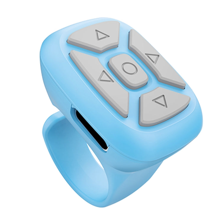 S18 Portable Smart Wireless Bluetooth Ring Remote Control(Blue) - Phone Remote Control by buy2fix | Online Shopping UK | buy2fix