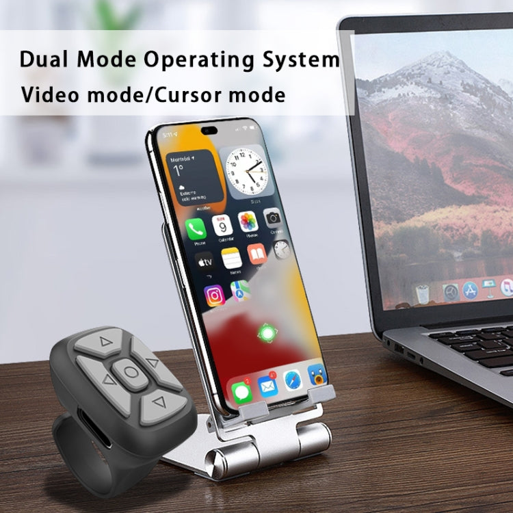 S18 Portable Smart Wireless Bluetooth Ring Remote Control(Blue) - Phone Remote Control by buy2fix | Online Shopping UK | buy2fix