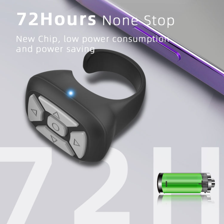 S18 Portable Smart Wireless Bluetooth Ring Remote Control(Black) - Phone Remote Control by buy2fix | Online Shopping UK | buy2fix