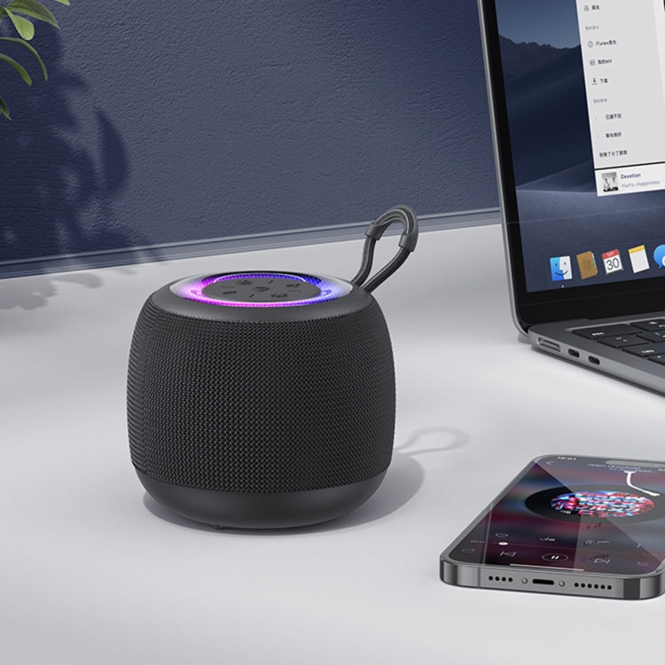 USAMS US-YX014 Yinya Series Mini Wireless Bluetooth Speaker(Black) - Mini Speaker by USAMS | Online Shopping UK | buy2fix