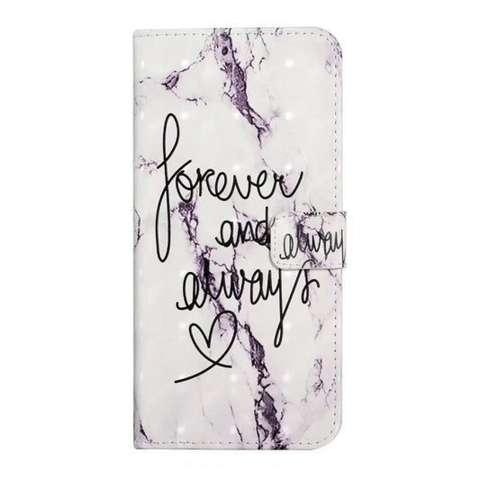 For iPhone 16 Oil Embossed 3D Drawing Leather Phone Case(Words Marble) by buy2fix