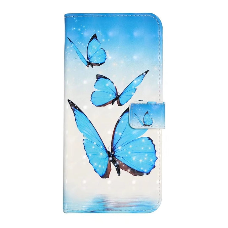 For iPhone 16 Pro Oil Embossed 3D Drawing Leather Phone Case(3 Butterflies) by buy2fix