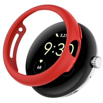 For Google Pixel Watch 2 Half Pack Hollow PC Watch Protective Case(Red) - Watch Cases by buy2fix | Online Shopping UK | buy2fix