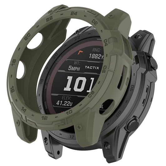 For Garmin Tactix 7 Amoled Armor Hollow TPU Watch Protective Case(Green) by buy2fix