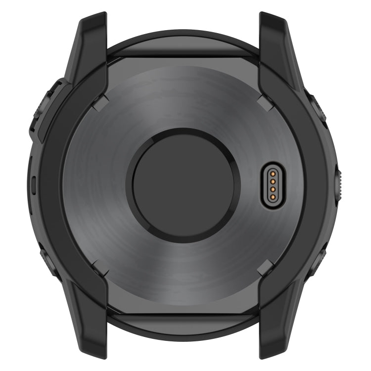 For Garmin Tactix 7 Amoled Armor Hollow TPU Watch Protective Case(Black) by buy2fix