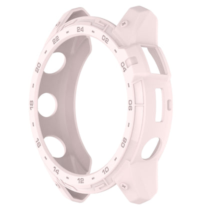 For Garmin Tactix 7 Amoled Armor Hollow TPU Watch Protective Case(Light Pink) by buy2fix