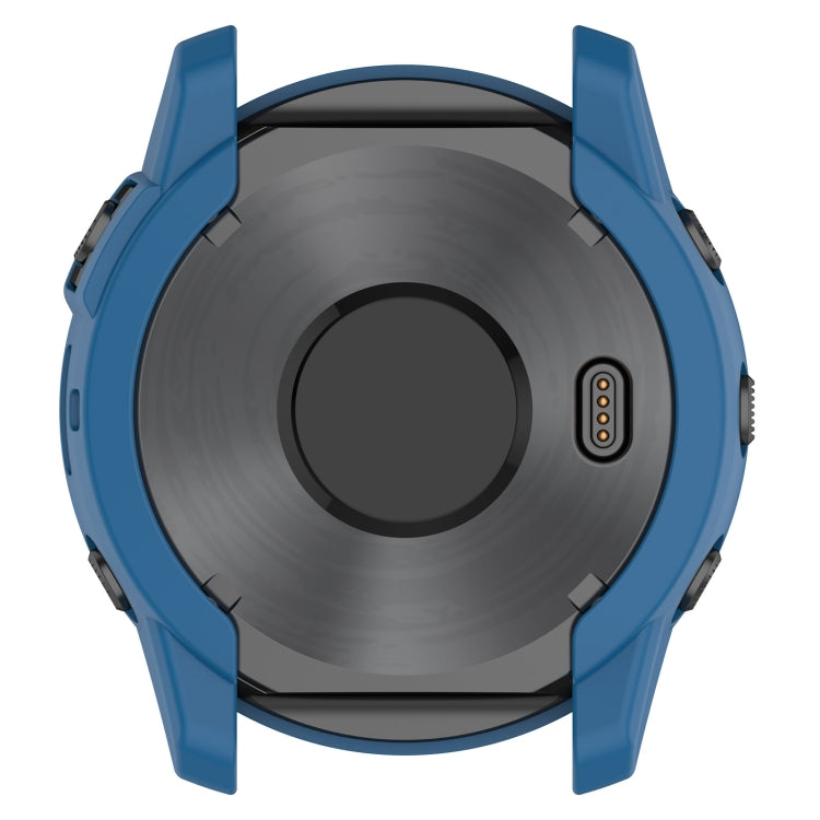 For Garmin Tactix 7 Amoled Armor Hollow TPU Watch Protective Case(Dark Blue) by buy2fix