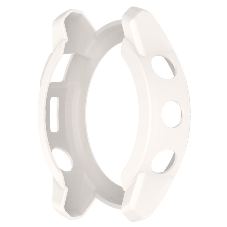 For Garmin Tactix 7 Amoled Armor Hollow TPU Watch Protective Case(Ivory White) by buy2fix