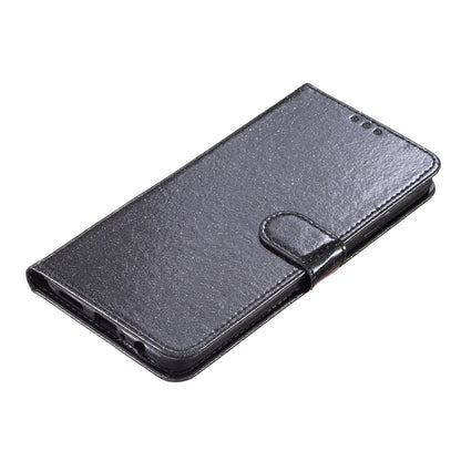 For Motorola Moto G Play 2024 Glitter Powder Flip Leather Phone Case(Black) by buy2fix