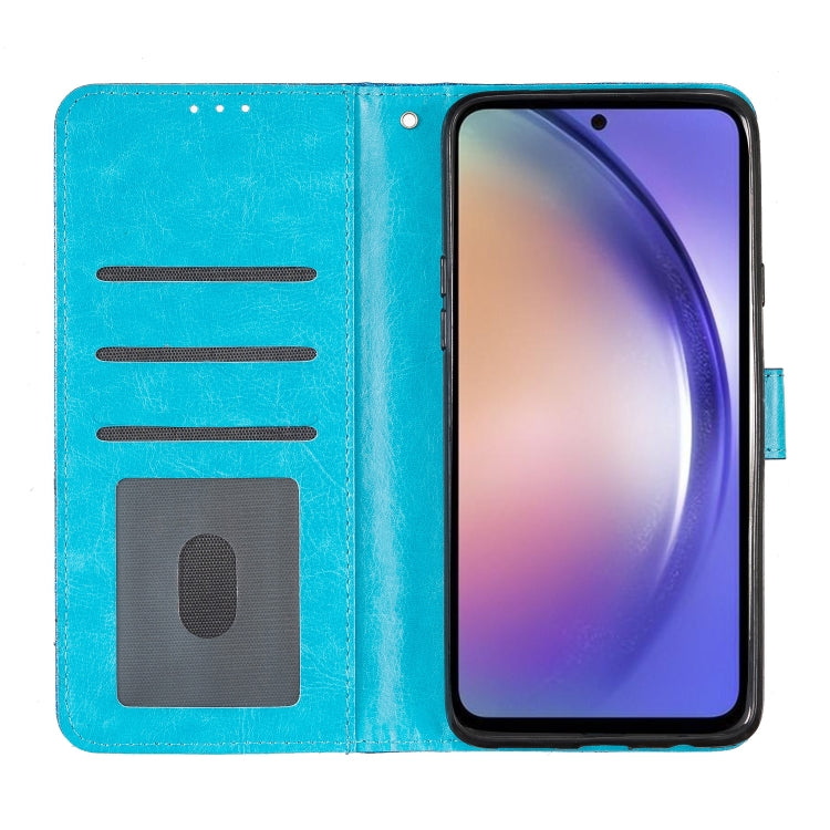 For Motorola Moto G Stylus 5G 2024 Glitter Powder Flip Leather Phone Case(Blue) by buy2fix