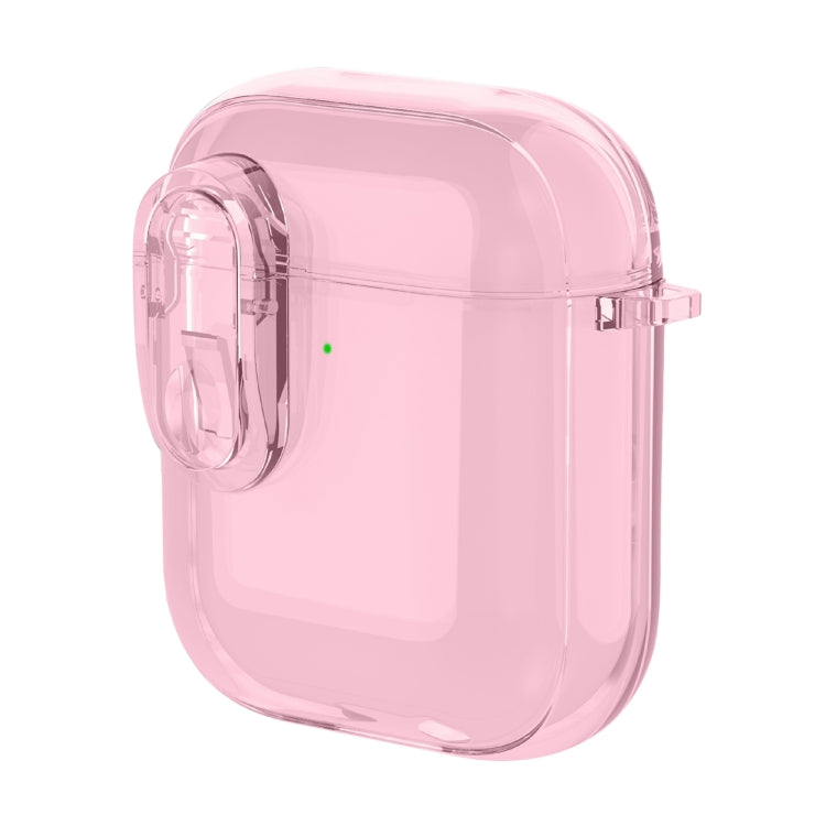 For AirPods 1 / 2 Ice Crystals Shockproof Earphone Protective Case(Pink) - For AirPods 1/2 by buy2fix | Online Shopping UK | buy2fix