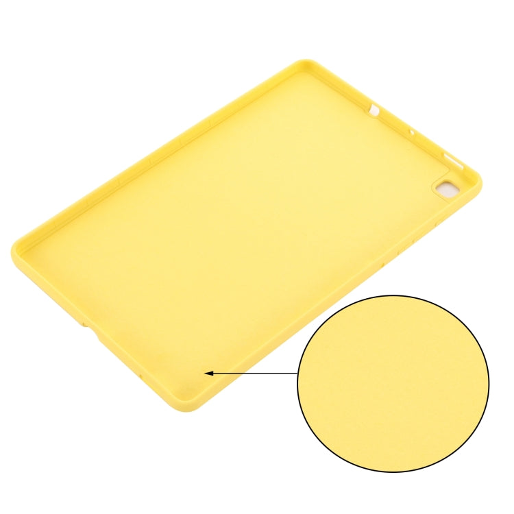 For Samsung Galaxy Tab S6 Lite 2024 Pure Color Liquid Silicone Shockproof Tablet Case(Yellow) - Other Galaxy Tab PC by buy2fix | Online Shopping UK | buy2fix